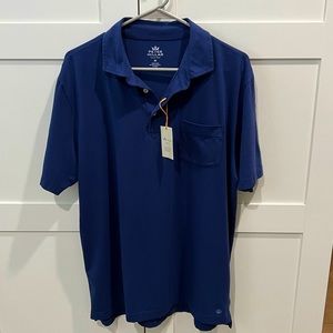 PETER MILLAR NWT MEN’S SEASIDE WASH BLUE POLO